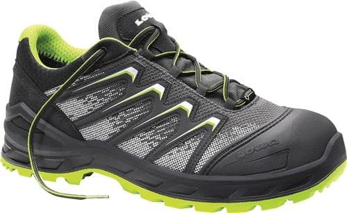 LOWA Sicherheitsschuh Larrox Work GTX grey Lo Gr.47 grau/grün S3 HI HRO CI SRC