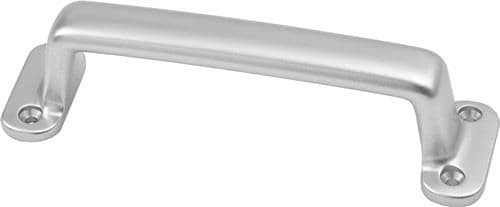 HERMETA Handgriff A.30mm L.160mm B.42mm Alu-Guss silberf.elox.Löcher 4,D.3,7mm HERMETA