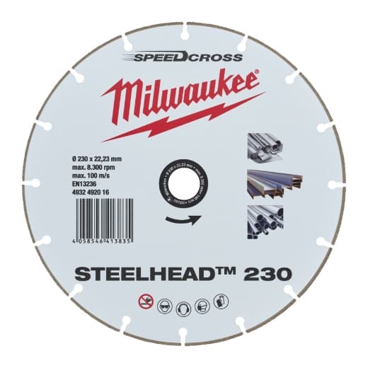 für Stahl, Edelstahl und Beton Diamanttrennscheibe DH STEELHEAD 230 mm