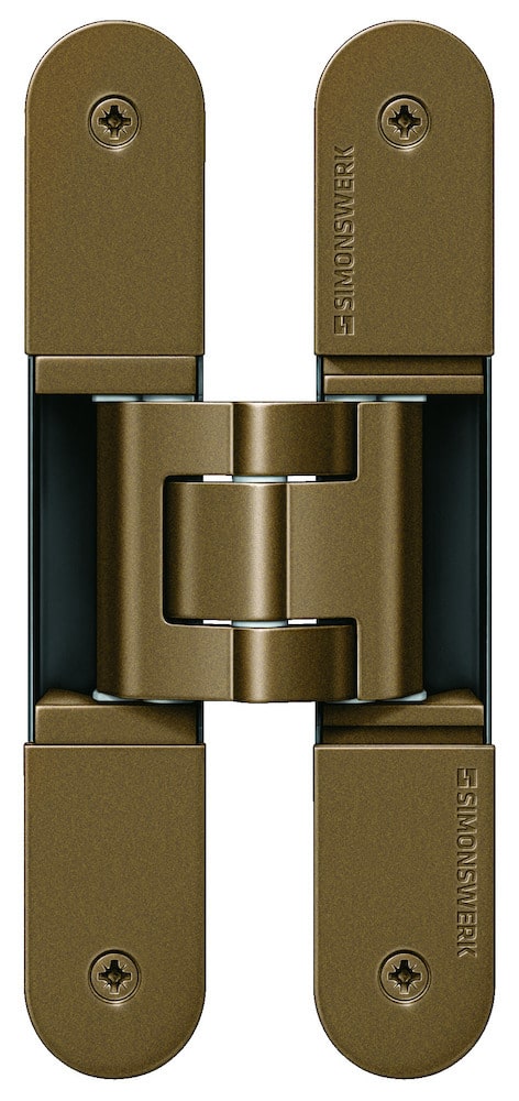 SIMONSWERK Verdecktliegendes Türband TECTUS® TE 340 3D, bronze metallic