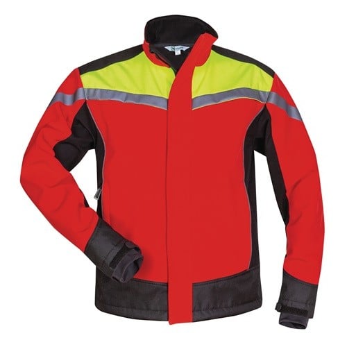 ELYSEE Waldarbeiter-Softshelljacke ESCHE Gr.L rot/gelb/schwarz ELYSEE