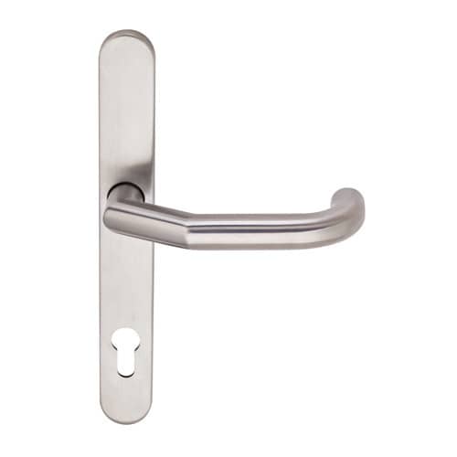 BKS FH Drücker-Halbgarnitur RONDO H1.1 mit Langschild B-72140, oval, EV1-Optik