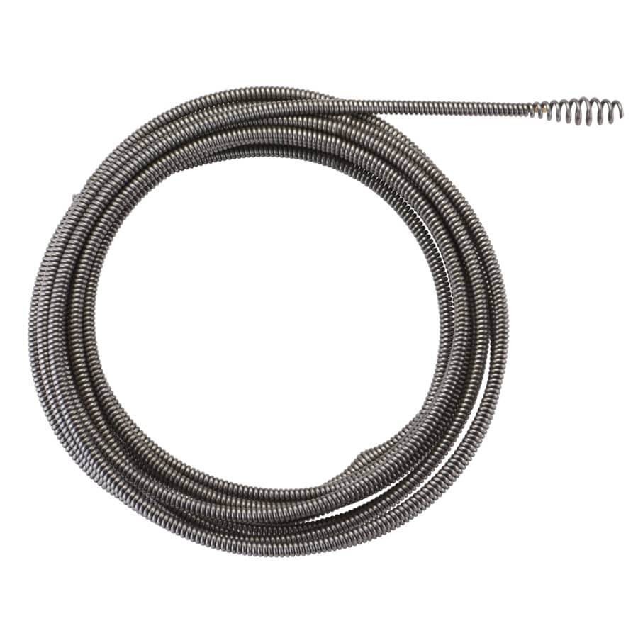 MILWAUKEE 8 mm x 7,6 m mit Keulenkopf Spirale für Akku-Rohrreiniger M12BDC