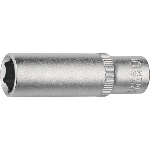 TECWERK Tiefbett-Steckschlüsseleinsatz 1/4 Zoll 6-kant,lang SW 10mm L.50mm TECWERK