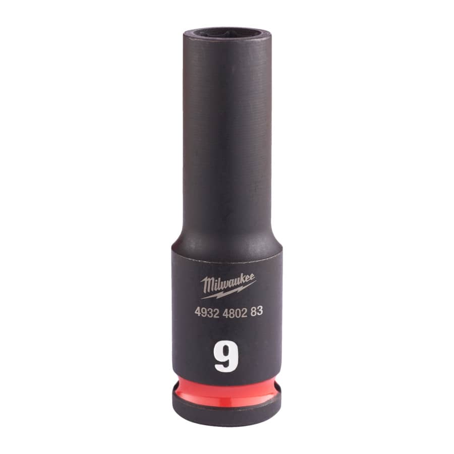 MILWAUKEE 9 x 65 mm SHOCKWAVE Schlagnuss 3/8" lang