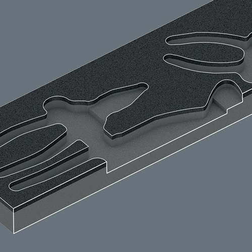 Werkzeugmodul 9780 3-tlg.WERA