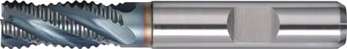 TECWERK Schaftfräser DIN 844 Typ NR D.6mm Einsatz-L.19mm HSS-Co5 TiCN Weldon TW
