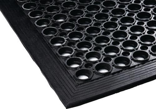 Anti-Ermüdungsmatte B.0,9m L.1,5m D.12mm schwarz NR/SBR o.Gewebeeinlage