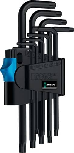 WERA Winkelschraubendrehersatz 967 L 9-tlg.T8-T40 m.HF WERA
