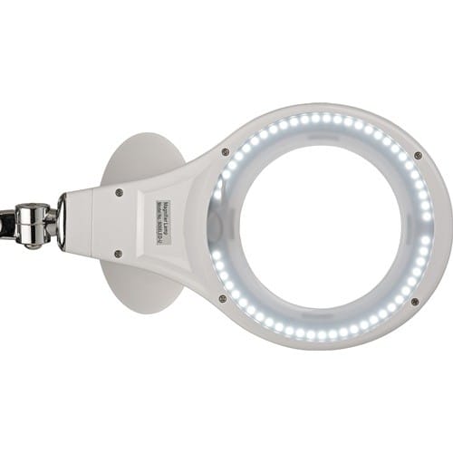 LED-Lupenleuchte Glaslinse 127mm (5 Zoll) Tischklemme schwarz