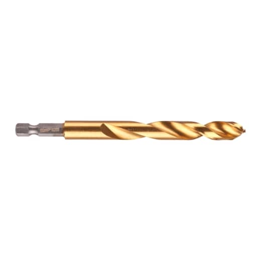 MILWAUKEE 10,2 x 121 mm SHOCKWAVE Metallbohrer HSS-G RED HEX Titan 1/4"