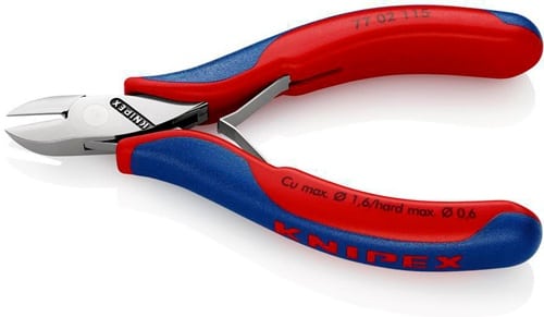 KNIPEX Elektronikseitenschneider L.115mm Form 0 Facette ja,kl.2K-Hülle