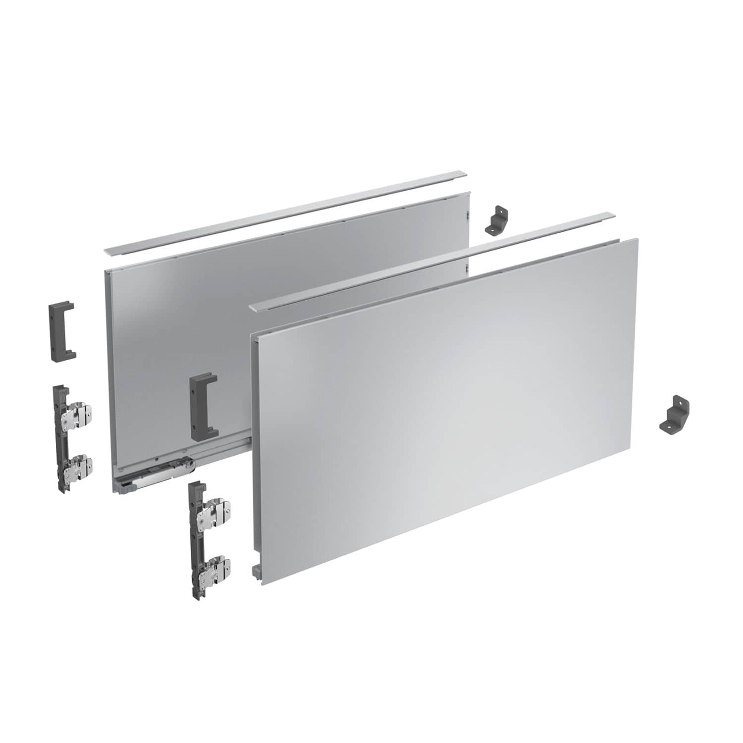 HETTICH AvanTech YOU Set Zarge, Höhe 251 mm x NL 400 mm, anthrazit, links und rechts, 9353449
