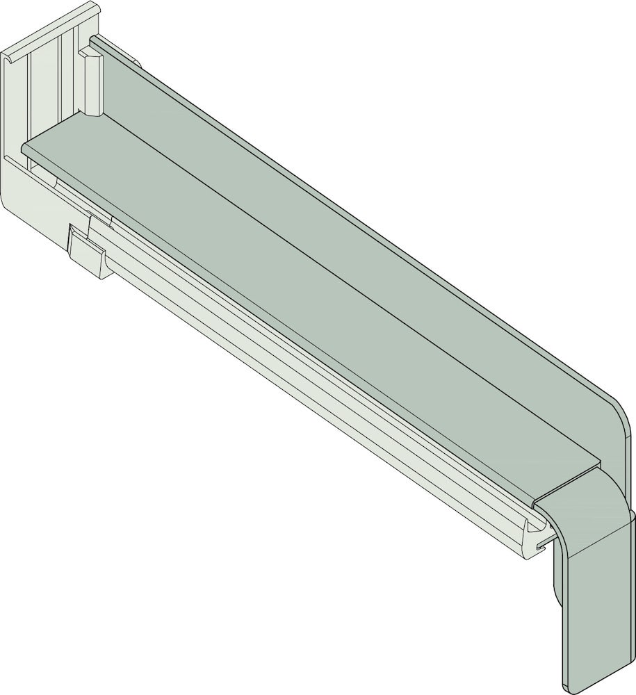 GUTMANN Gleitabschluss BF 4004-Z, 420 mm, mit Dichtstück