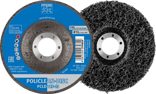 PFERD TOOLS Grobreinigungsscheibe POLICLEAN Ø115x13mm Bohr.22,23mm PFERD