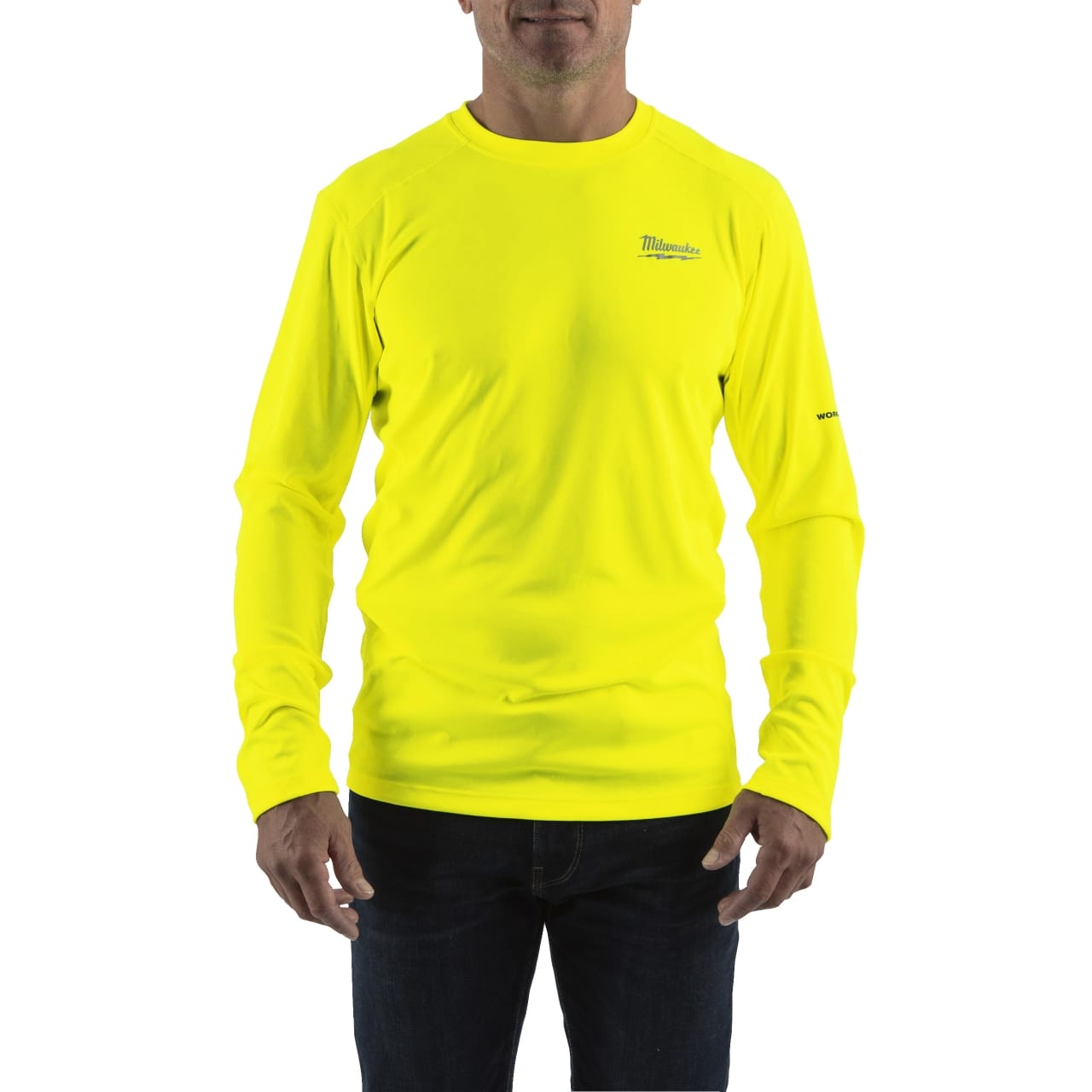 MILWAUKEE Funktions-Langarm-Shirt gelb mit UV-Schutz WWLSYL-L