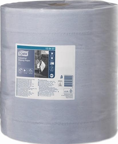 TORK Putztuch TORK 128407 L.ca.340 mxB.ca.369mm blau 3-lagig 1000 Blatt/Rolle TORK