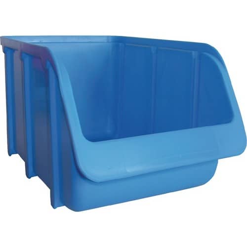 HÜNERSDORFF Sichtlagerkasten L242/203xB146xH127mm PP blau stapelbar HÜNERSDORFF