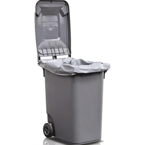 Nordwest Kunststoffsack 240l LD-PE grau 100 µm B650/550xL1350mm 50St./Karton