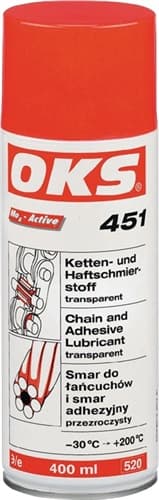 OKS Ketten- u.Haftschmierstoff OKS 451 400ml transp.Spraydose OKS