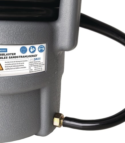 AEROTEC Mobiles Sandstrahlgerät 10l Luftverbrauch 240l/min Korngröße 0,4-0,8mm 6,7bar