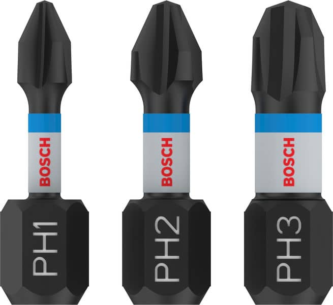 BOSCH Impact Control PH Insert Bits, 3 Stk.