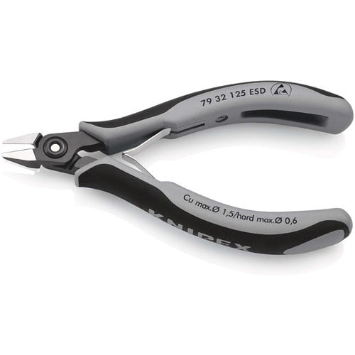 KNIPEX Präzisions-Elektronik-Seitenschneider L.125mm Form 3 Facette ja,sehr kl.pol.