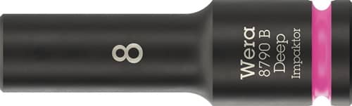 WERA Steckschlüsseleinsatz 8790 B Impaktor Deep 3/8 Zoll 8mm L.63mm WERA