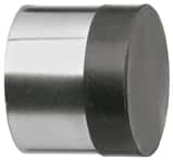 gelbrot Wand-Türpuffer rund, 30mm Durchmesser