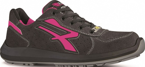 U.POWER Damensicherheitsschuh RU20156 ELECTRA Gr.37 W.9 schwarz/pink S1PS FO SR ESD