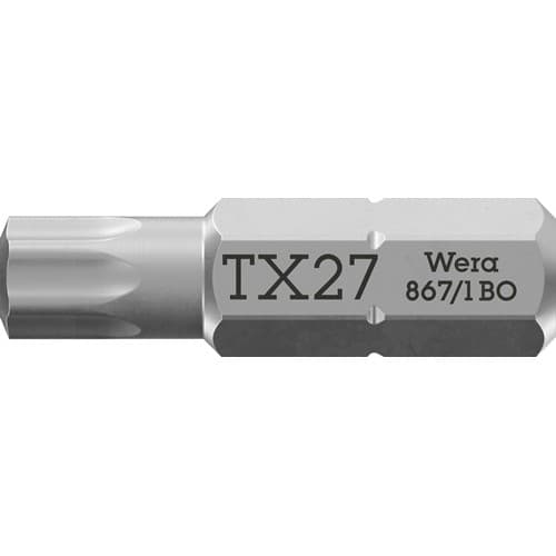WERA Bit 867/1 Z 1/4 Zoll TX 27 L.25mm TORX® BO i6-KT.1/4 Zoll WERA
