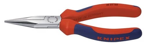 Langbeckzange Kopf verchromt lang, flach-rund KNIPEX