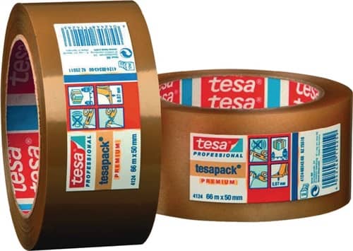 Verpackungsklebeband PVC tesapack® 4124 Rolle TESA
