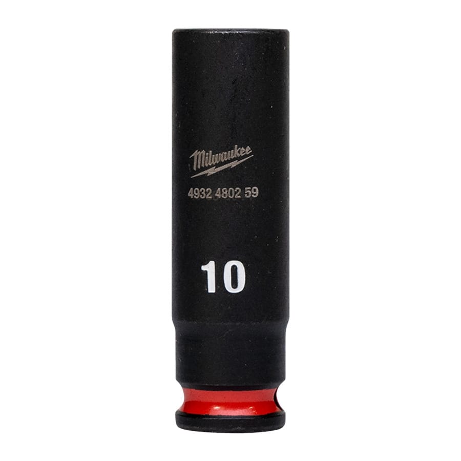 MILWAUKEE 10 x 50 mm SHOCKWAVE Schlagnuss 1/4" lang