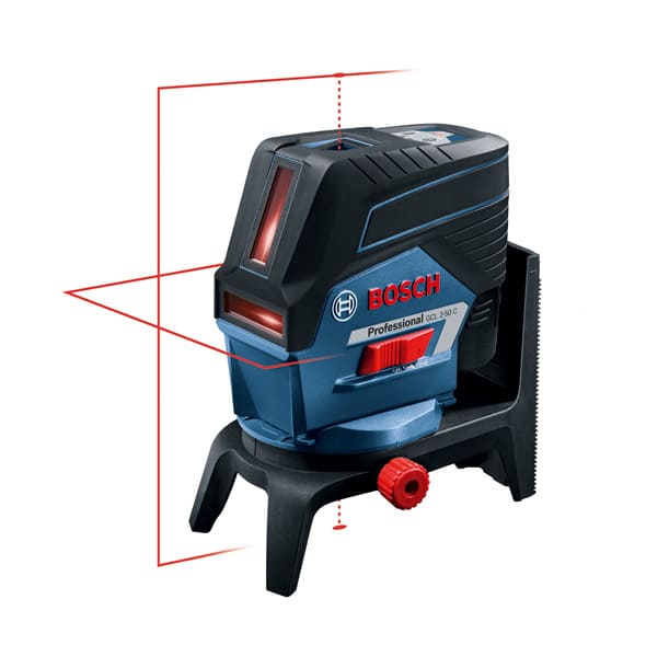 BOSCH Kombilaser GCL 2-50 C, mit 4 x 1,5-V-LR6-(AA)-Batterien, RM 2, BT 150