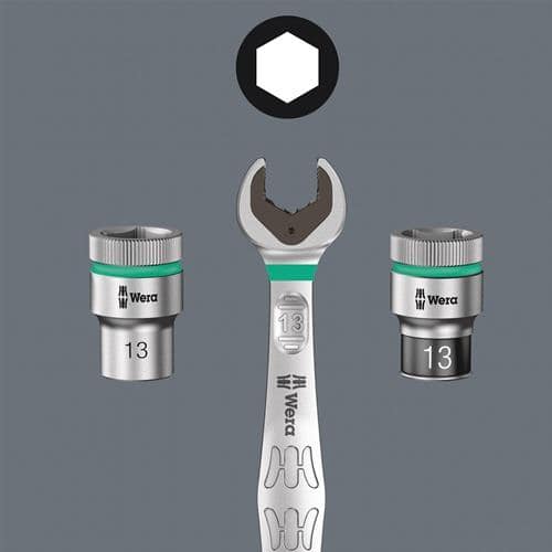 WERA Schraubendrehereinsatz 8740 B HF 3/8 Zoll Innen-6-kant SW 8,0mm L.38,5mm WERA