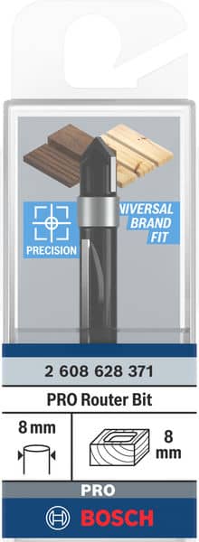 BOSCH Kopierfräser Standard for Wood 8 mm, D1 8 mm, L 19 mm, G 66 mm