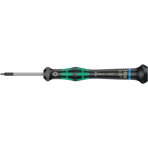 WERA Elektronik-Feinmechanik-Schraubendreher 2054 6-KT.3mm Klingen-L.60mm WERA
