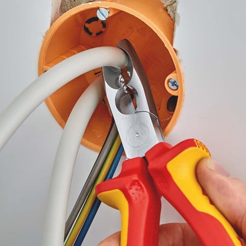 KNIPEX Abmantelungszange L.165mm verchr.Mehrkomp.-Hüllen KNIPEX