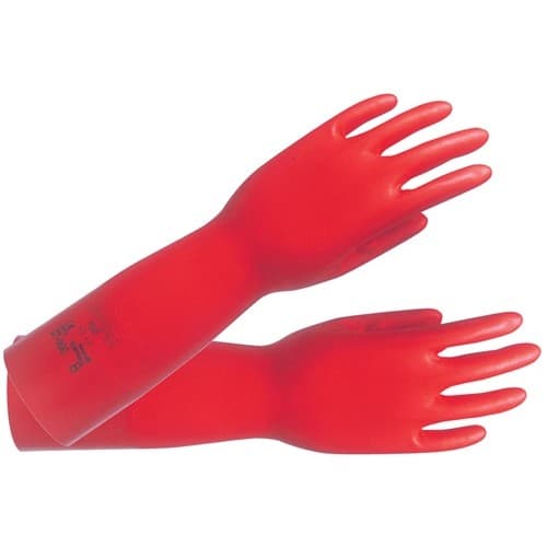 ANSELL Chemiehandschuh AlphaTec Sol-Vex 37-900 Gr.11 rot EN 388,EN 374,ISO 9001