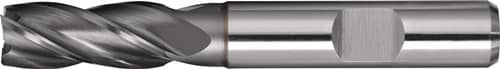 TECWERK Schaftfräser DIN 844 TypN D.16mm HSS-Co8 TiCN Weldon Z.4 kurz TECWERK
