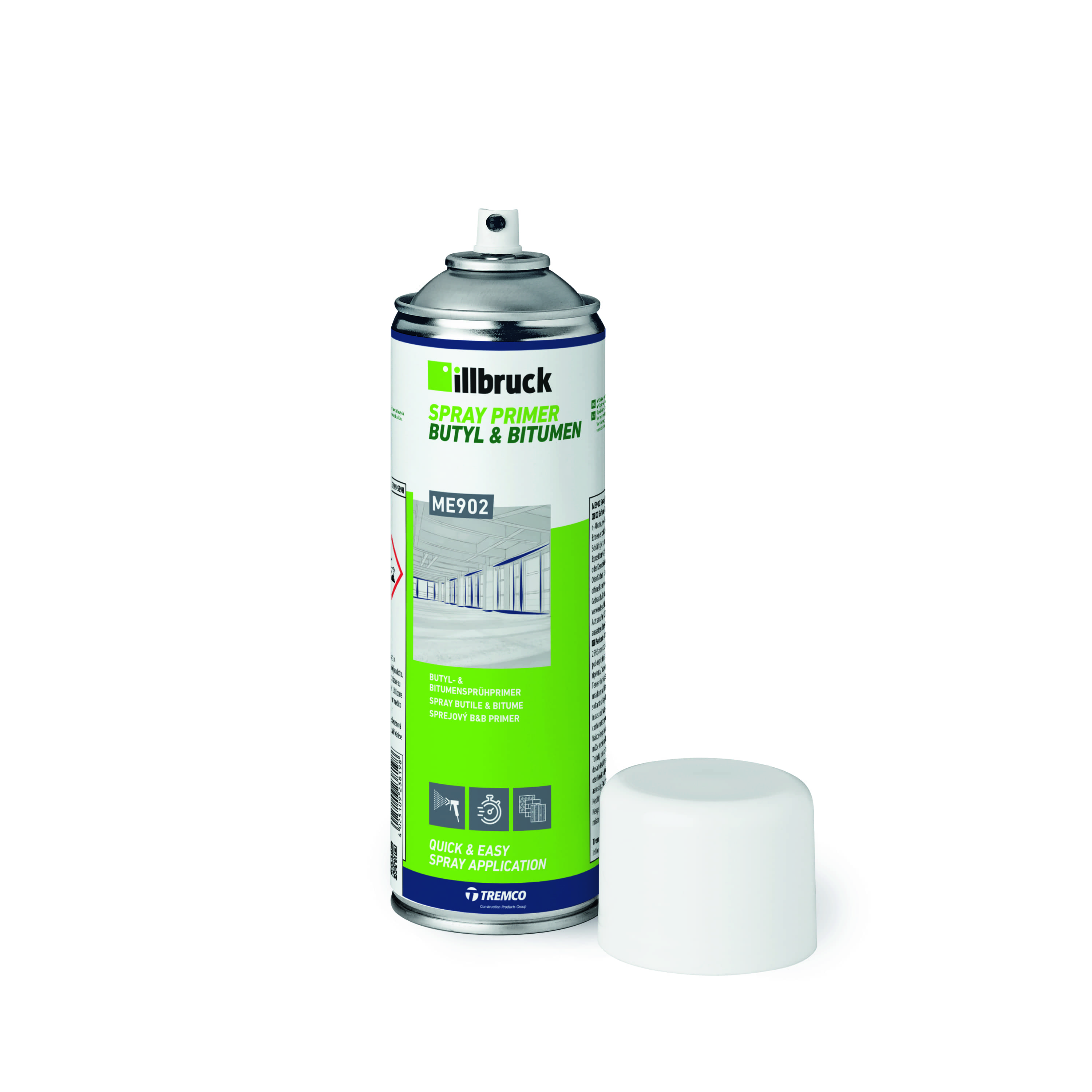 illbruck ME902 Butyl-& Bitumen-Sprühprimer 500ML transparent