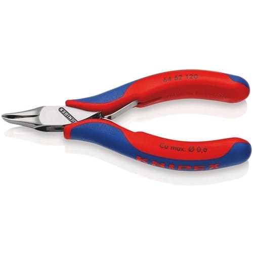 KNIPEX Elektronikvornschn.L.120mm Form 6 Facette ja,kleine spiegelpol.Mehrkomp.-Hüllen