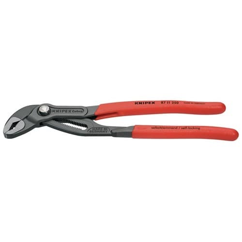 KNIPEX Wasserpumpenzange Cobra®…matic L.250mm Spann-W.46mm pol.Ku.-Überzug KNIPEX