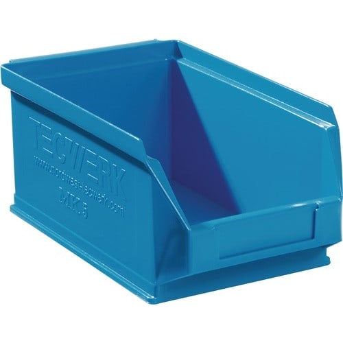 TECWERK Sichtlagerkasten L160/140xB100xH75mm PE blau TECWERK