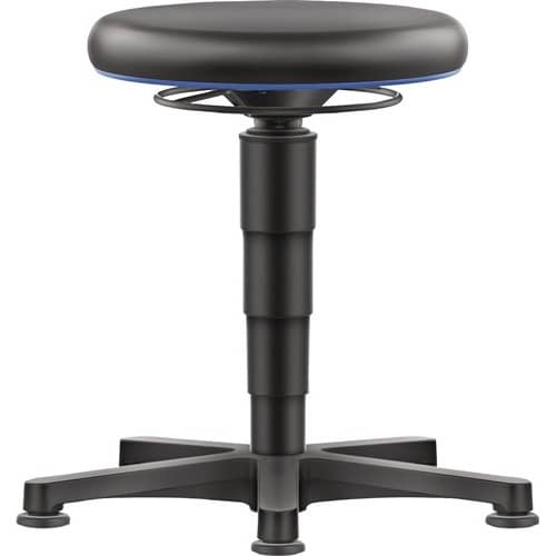 BIMOS Drehhocker Bodengleiter Kunstleder Kunstleder schwarz Sitz-H.450-650mm BIMOS