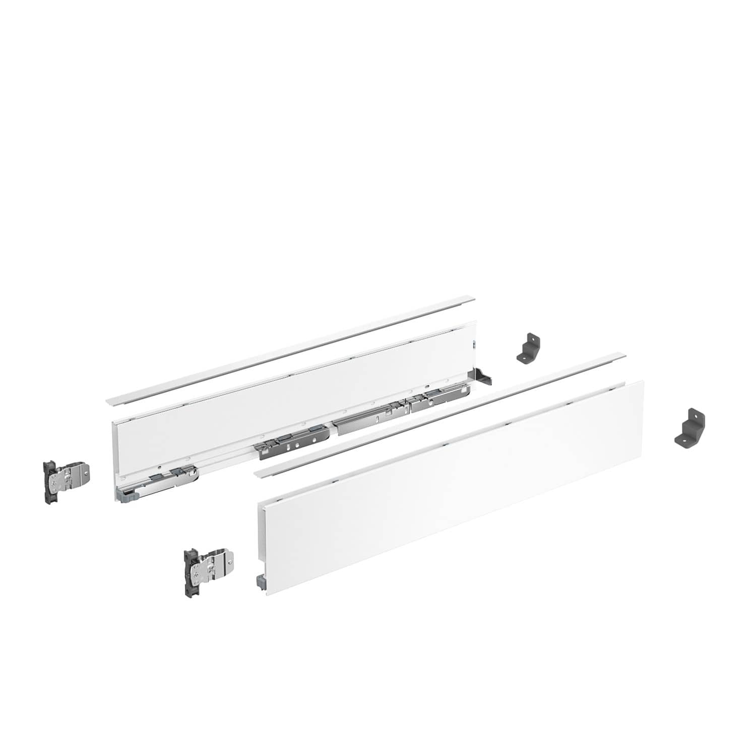 HETTICH AvanTech YOU Set Zarge Höhe 101 mm, NL 600 mm, weiß, links und rechts, 9255291