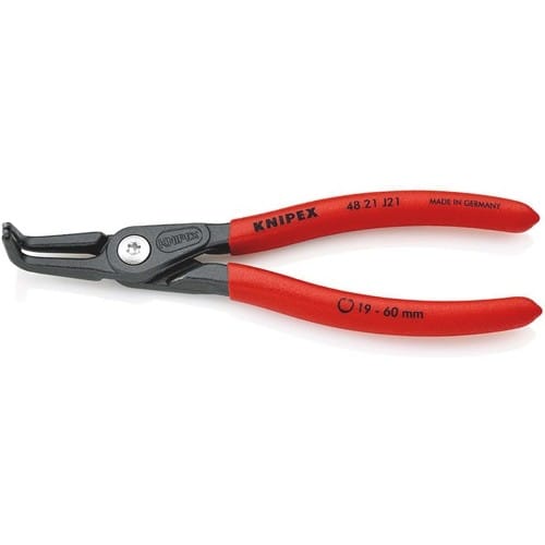 KNIPEX Präzisionssicherungsringzange J 21 f.Bohrungen D.19-60mm L.165mm KNIPEX