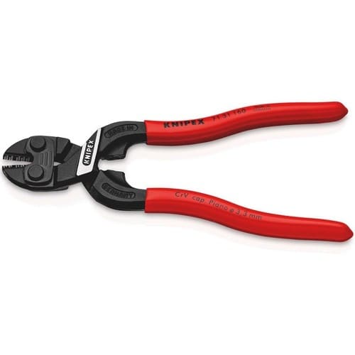 KNIPEX Kompaktbolzenschneider CoBolt® L.160mm Ku.-Überzug ger.3,3mm m.Aussparung