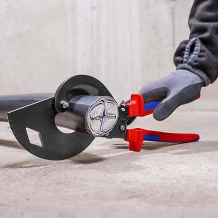 KNIPEX Kabelschneider Gesamt-L.320mm max.60 (600 mm²)mm pol.Mehrkomp.-Hüllen KNIPEX